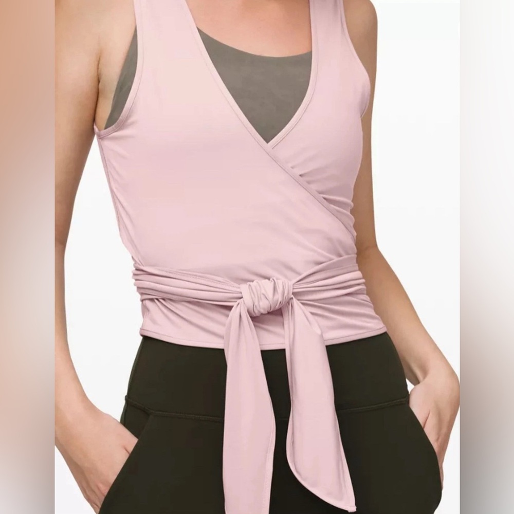lululemon athletica Pink Wrap Tank Top